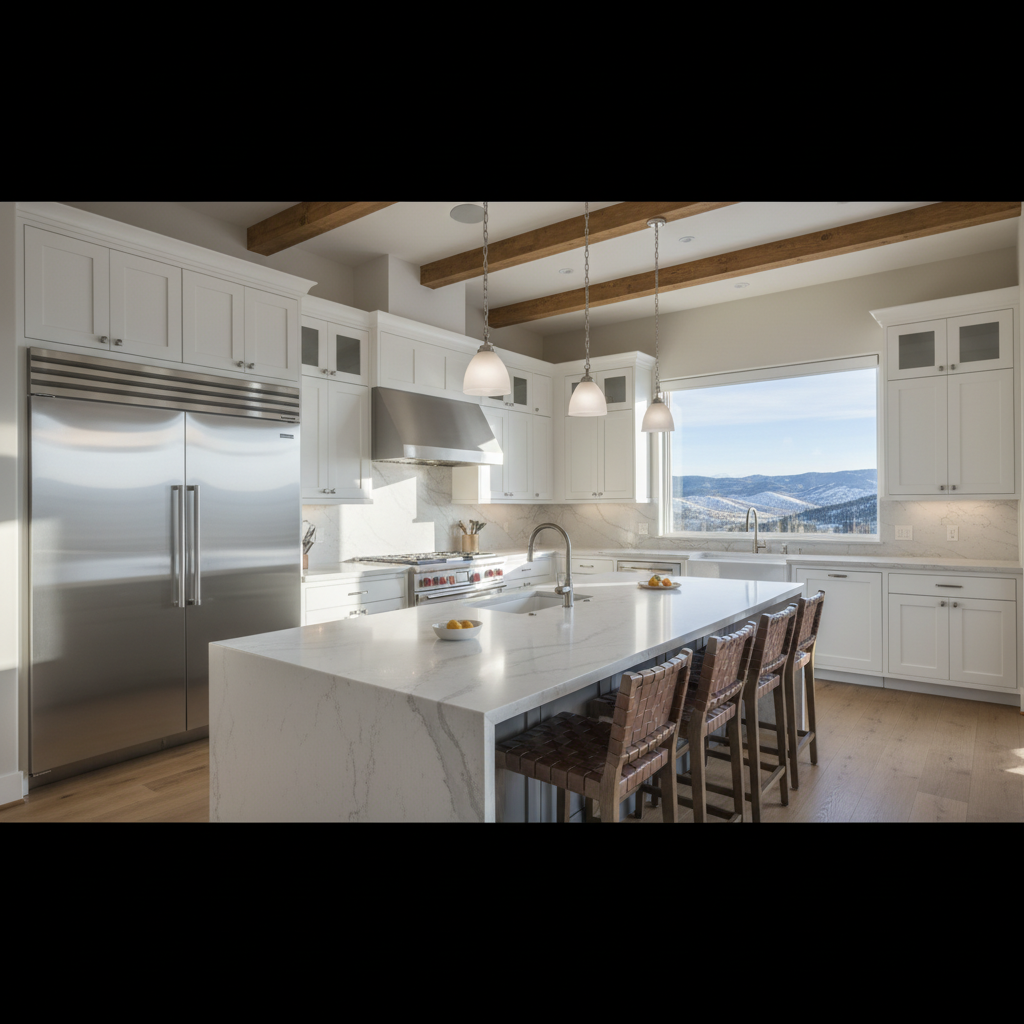 Luxury kitchen in Littleton Colorado with Sub-Zero and Wolf appliances